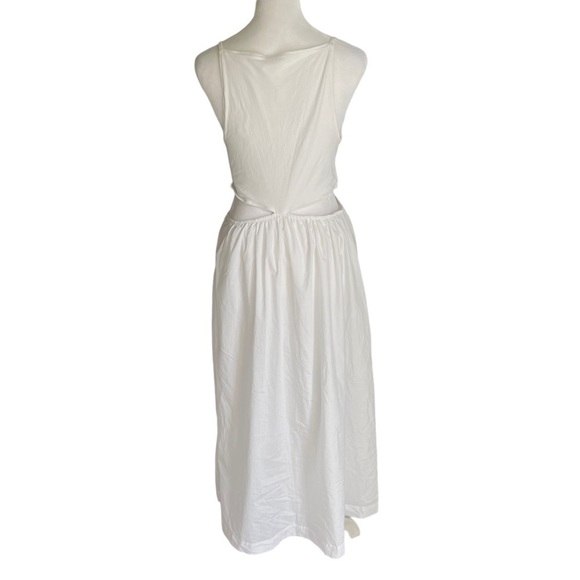 Abercrombie - NEW Mixed Fabric Cut Out Midi Dress Sz M - Picture 8 of 16